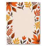 Autumn Leaves Border Area Rug