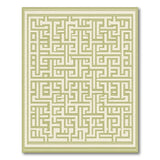 Geometric Maze Labyrinth Area Rug