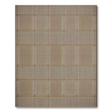 Brown and Tan Rustic Brown Tan Checkered Woven Area Rug
