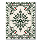 Ornate Holly Berry Persian Border Rug