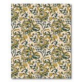 Elegant Gold Damask Floral Vintage Rug