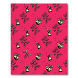 Pink Parsley Sprigs Golden Bells Area Rug