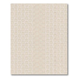 Beige Hexagon Geometric Area Rug