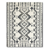 Geometric Black White Geometric Heritage Tribal Area Rug