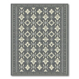 Black and White Heritage Tribal Black White Heritage Tribal Area Rug