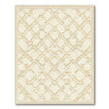 Beige Diamond Lattice Area Rug