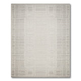 Geometric Modern Grey Lattice Geometric Area Rug