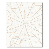 Beige Abstract Radiating Lines Area Rug