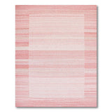 Geometric Modern Blush Pink Horizontal Stripe Area Rug