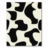 Black and White Bold Black White Abstract Area Rug