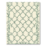 Green Trellis Fruit Vine Area Rug