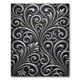 Ornate Silver Filigree Area Rug