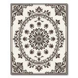 Ornate Beige Persian Floral Medallion Rug