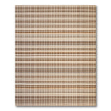 Plaid Brown Tan Plaid Woven Area Rug