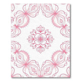 Pink Floral Vintage Pink Floral Mandala Area Rug