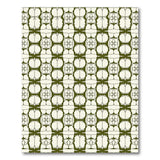 Sage Green Geometric Line Art Area Rug