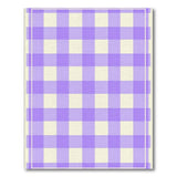 Purple Gingham Checkered Geometric Modern Area Rug