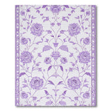 Floral Vintage Purple Purple Rose Floral Vintage Area Rug