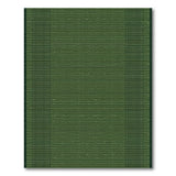 Green Vertical Stripe Woven Area Rug