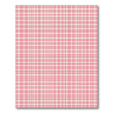 Classic Pink Gingham Check Area Rug