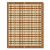 Rustic Brown Tan Plaid Brown and Tan Area Rug