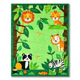 Jungle Safari Kids Cartoon Area Rug