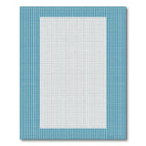 Blue and Teal Blue Houndstooth Geometric Area Rug