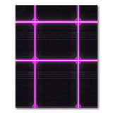 Neon Pink Grid Dot Area Rug