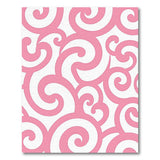 Pink Swirl Abstract Abstract Area Area Rug