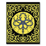 Ornate Yellow Thorn Knot Area Rug