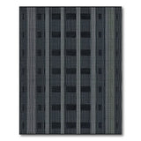 Grid Modern Black White Geometric Grid Area Rug
