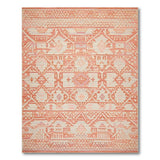 Southwestern Coral Geometric Southwestern Area Rug