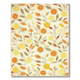 Vibrant Lemon Orange Citrus Fruit Area Rug
