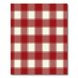 Rustic Farmhouse Red Buffalo Check Plaid Area Rug