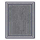 Bold Black White Geometric Labyrinth Area Rug
