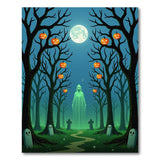 Moonlit Ghost Forest Area Rug