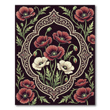 Crimson Poppy Persian Area Rug