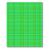Green Vibrant Green Yellow Plaid Area Rug