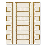Gold Framed Geometric Area Rug