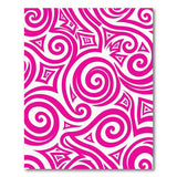 Pink Tribal Swirl Area Rug