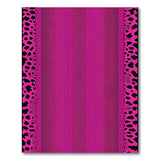 Vibrant Pink Leopard Snakeskin Area Rug
