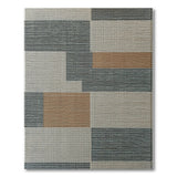 Modern Geometric Grey Beige Tan Area Rug