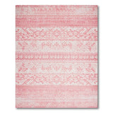 Pink Heritage Tribal Geometric Pink Area Rug