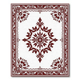 Red Ornate Red Medallion Traditional Persian Rug