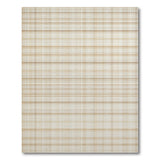 Beige Plaid Check Area Rug