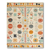 Multi-color and Patterns Multi-Color Southwestern Geometric Area Rug