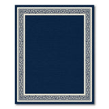 Navy Greek Key Border Area Rug