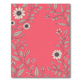 Vibrant Pink Sunflower Line Art Area Rug