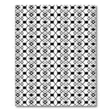 Intricate Black White Geometric Lattice Geometric Modern Rug