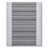 Geometric Modern Black and White Bold Black White Horizontal Stripe Rug